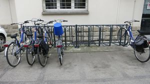 floor-mounted bike rack
