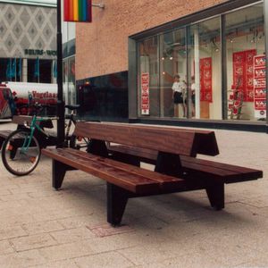 traditional public bench