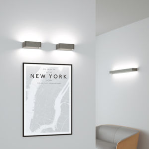 contemporary wall light / aluminum / LED / rectangular