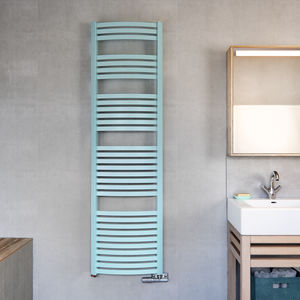 hot water towel radiator / electric / metal / contemporary