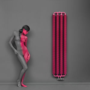 hot water radiator / metal / original design / bathroom