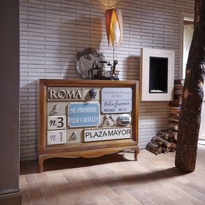 New Baroque design chest of drawers / wooden / custom