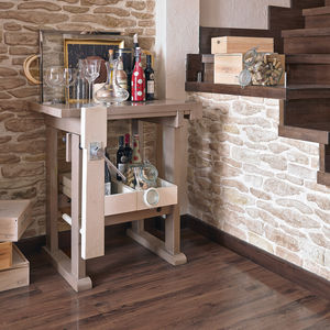 traditional sideboard table / wooden / wooden base / rectangular