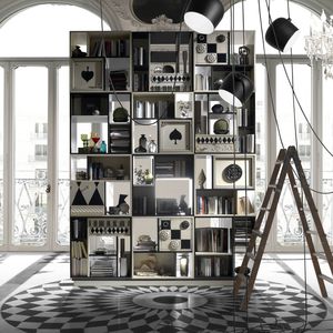 modular bookcase / contemporary / wooden / custom
