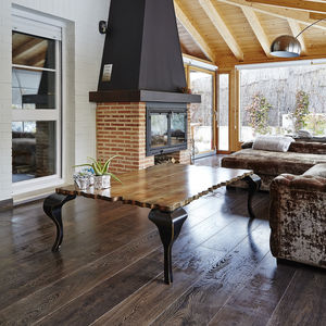 classic coffee table / solid wood / wooden base / rectangular
