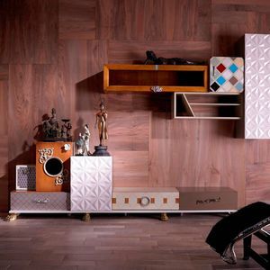 contemporary TV wall unit