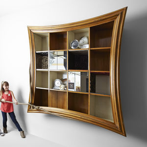 wall-mounted bookcase