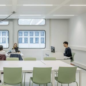 minimalist design classroom table