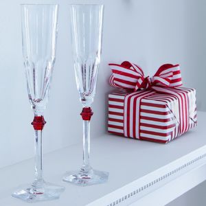 crystal champagne flute