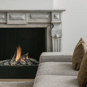 gas fireplace / classic / open hearth / built-in