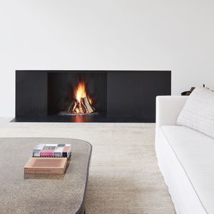 wood-burning fireplace