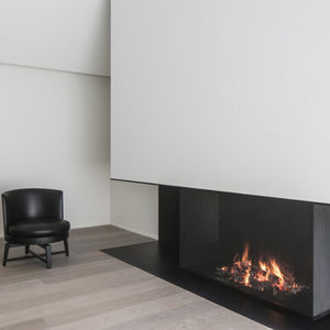 wood-burning fireplace