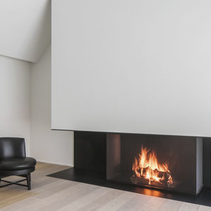 wood-burning fireplace