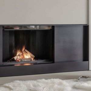 wood-burning fireplace