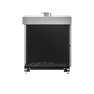 closed gas hearth