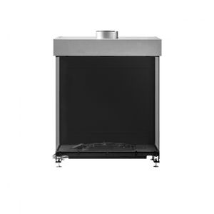 closed gas hearth
