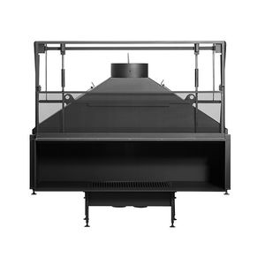 closed wood hearth