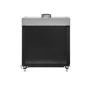 closed gas hearth