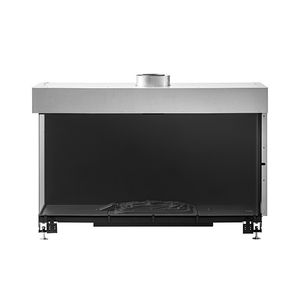 closed gas hearth