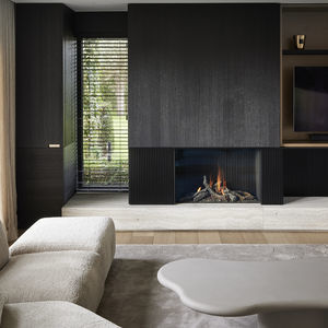 closed gas hearth