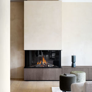 closed gas hearth