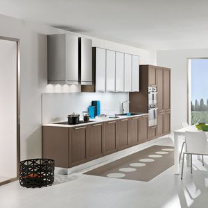 Contemporary kitchen - ITACA WHITE OPEN PORE - Arredo3 s.r.l. - wooden ...