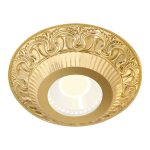 recessed downlight / LED / round / brass