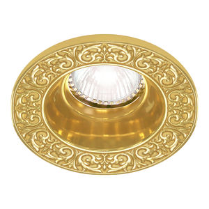recessed downlight / LED / round / metal
