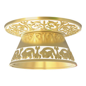 surface mounted downlight / LED / round / metal