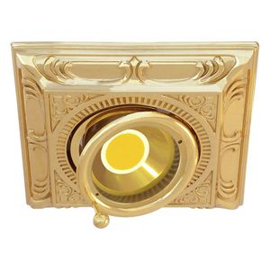 recessed ceiling spotlight / indoor / LED / square