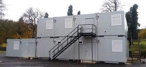 commercial container construction / for buildings open to the public / for industrial use / for office