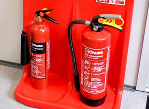 fire extinguisher stand