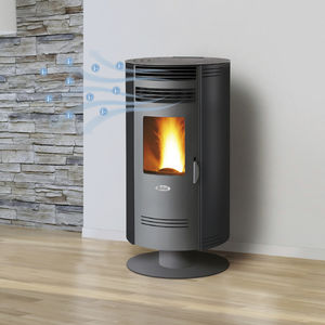 pellet heating stove
