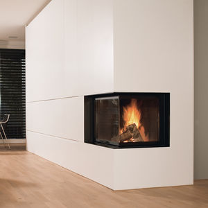 wood-burning fireplace