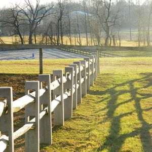 concrete fence post