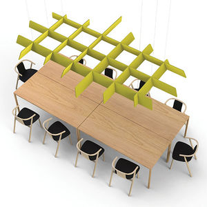 fabric acoustic baffle / PVC / hanging / decorative