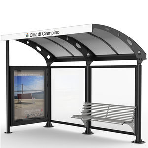 glass bus shelter