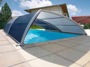 low swimming pool enclosure