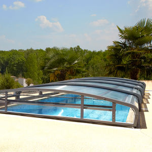 low swimming pool enclosure