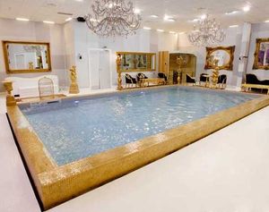 polymer block swimming pool