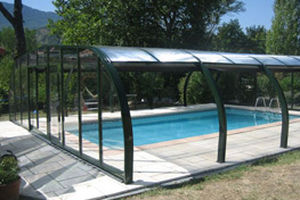 high swimming pool enclosure