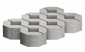 concrete grass grid