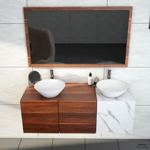 countertop washbasin / conical / Solid Surface / contemporary