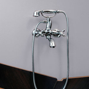 double-handle bathtub mixer tap