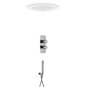recessed wall shower set / recessed ceiling / contemporary / with hand shower