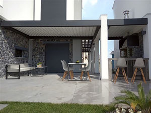 pergola cover with solar protection