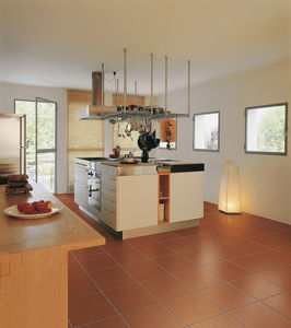 indoor tiles / floor / terracotta / 15x30 cm