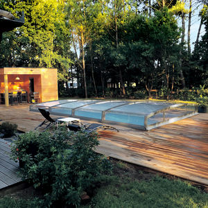 low swimming pool enclosure