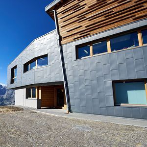 copper ventilated facade