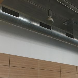 galvanized steel ventilation grill / rectangular / heating